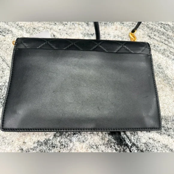 NWOT Tory Burch Black Quilted Crossbody Bag